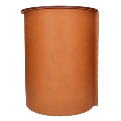 HERMES Equipages d'Hermes Leather Cork Stool Brown