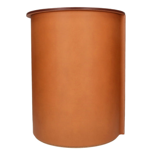 HERMES Equipages d'Hermes Leather Cork Stool Brown
