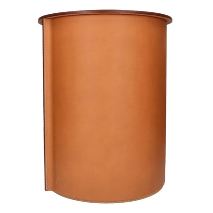 HERMES Equipages d'Hermes Leather Cork Stool Brown