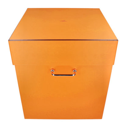 HERMES Equipages d'Hermes Leather Cork Stool Brown