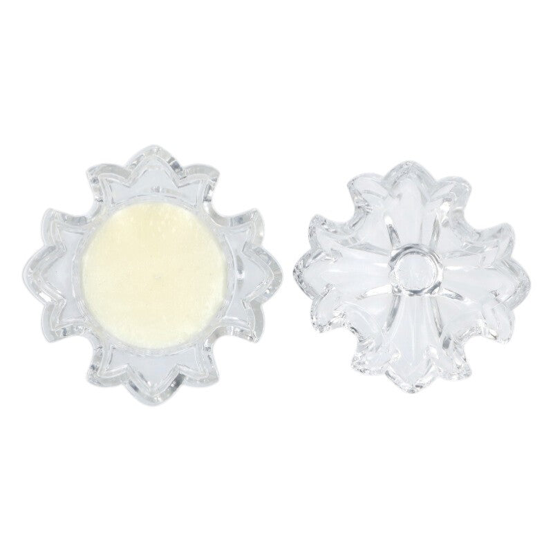 Chrome Hearts CH Plus Motif Glass Candle Case Clear