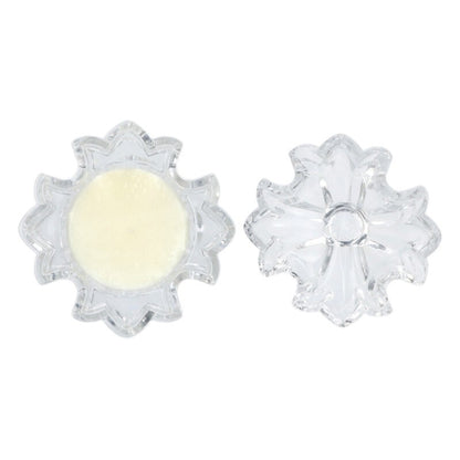 Chrome Hearts CH Plus Motif Glass Candle Case Clear