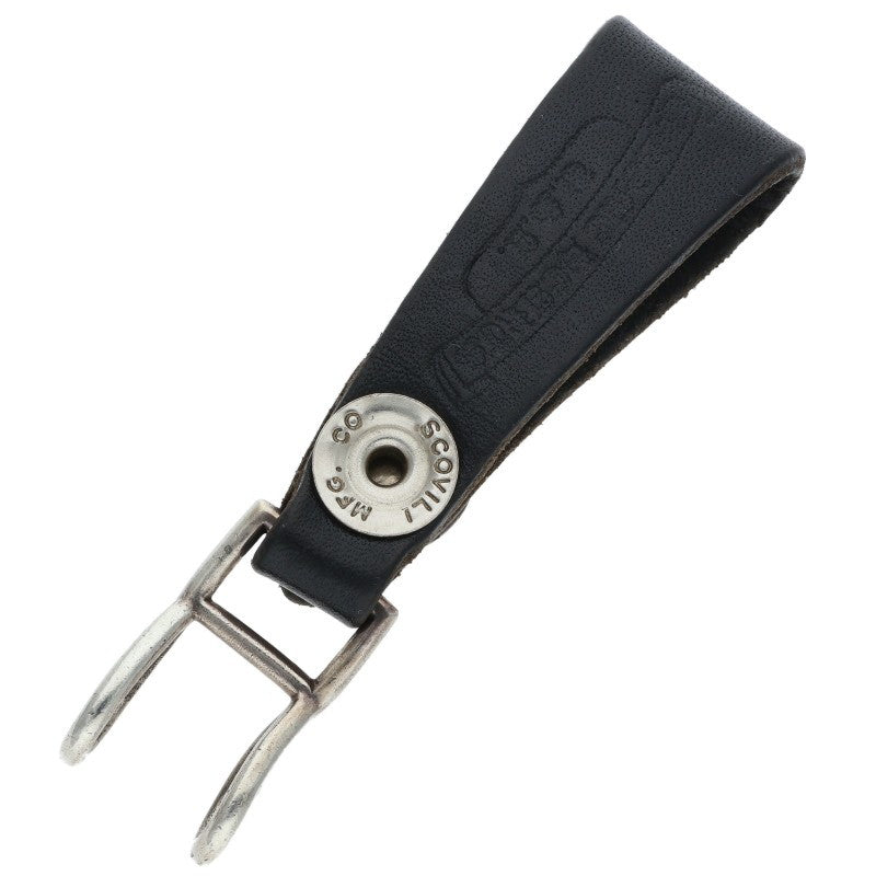 Chrome Hearts Leather Belt Loop Black x Silver