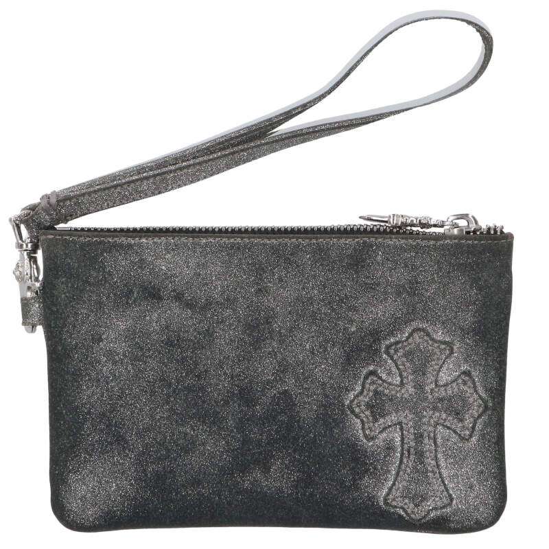 Chrome Hearts ZPR CHNG PURSE2 Glitter Change Purse Gray