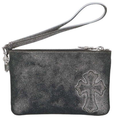 Chrome Hearts ZPR CHNG PURSE2 Glitter Change Purse Gray