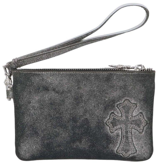 Chrome Hearts ZPR CHNG PURSE2 Glitter Change Purse Gray