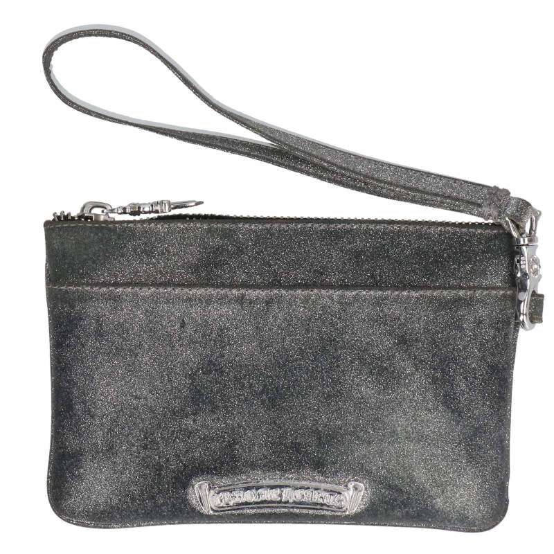 Chrome Hearts ZPR CHNG PURSE2 Glitter Change Purse Gray
