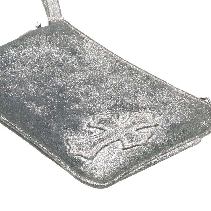Chrome Hearts ZPR CHNG PURSE2 Glitter Change Purse Gray
