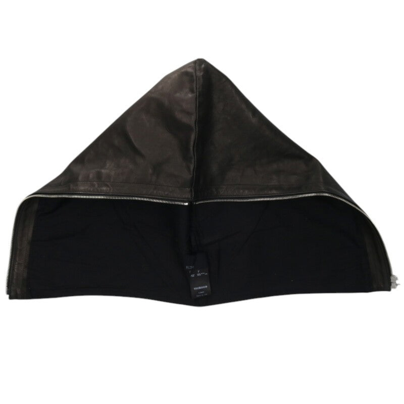 FILTH Double Zip Leather Balaclava Black Size ONE SIZE