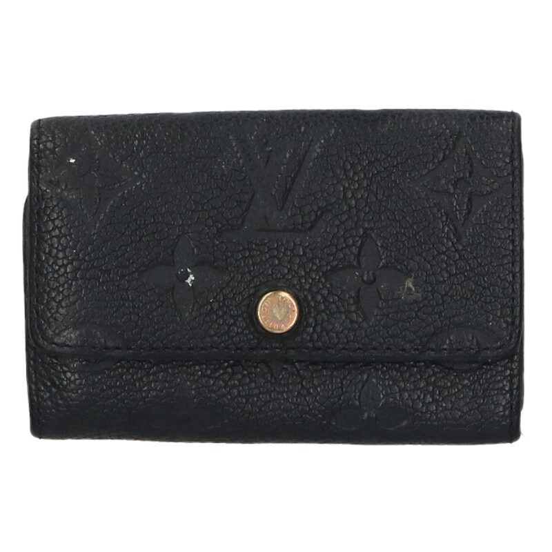 Louis Vuitton Monogram Leather Key Case Black