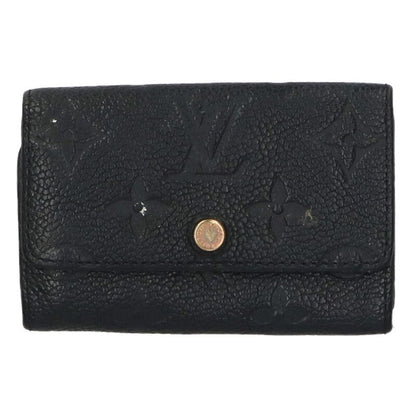 Louis Vuitton Monogram Leather Key Case Black