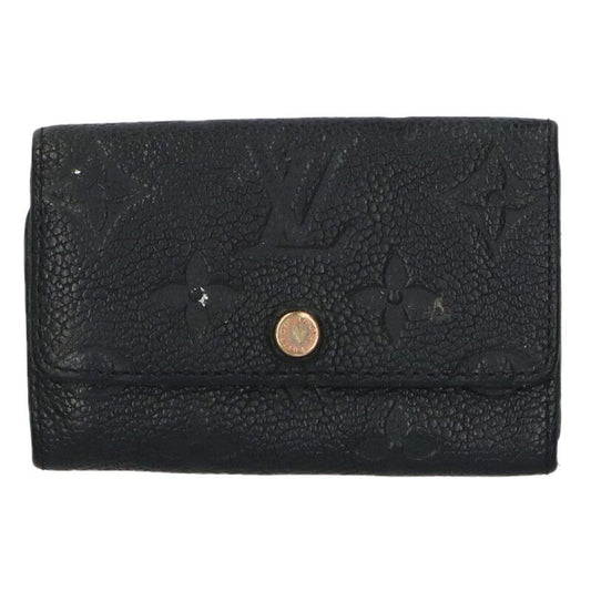Louis Vuitton Monogram Leather Key Case Black