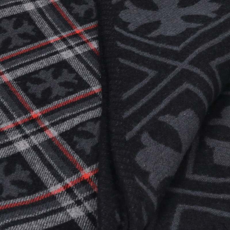 Chrome Hearts CH All-Over Cashmere Large Blanket Black