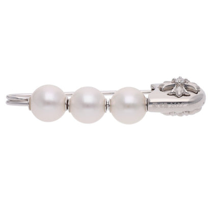 Chrome Hearts x Mikimoto Safety Pin CH Plus 3 Pearl Brooch