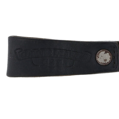 Chrome Hearts Floral Ball Belt Loop Black x Silver