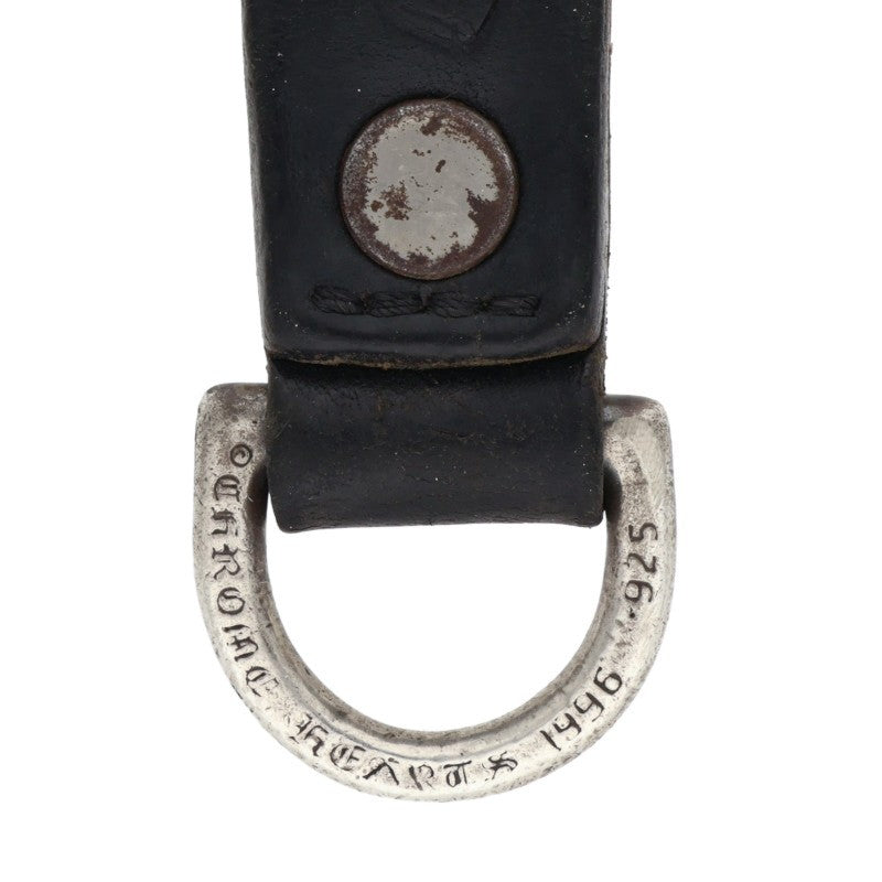 Chrome Hearts Floral Ball Belt Loop Black x Silver