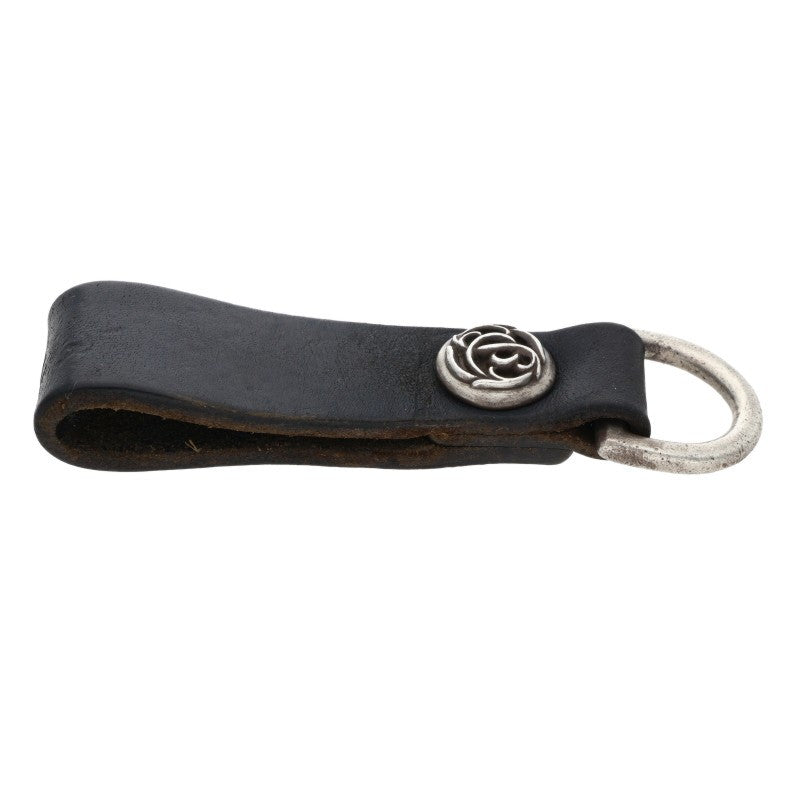 Chrome Hearts Floral Ball Belt Loop Black x Silver