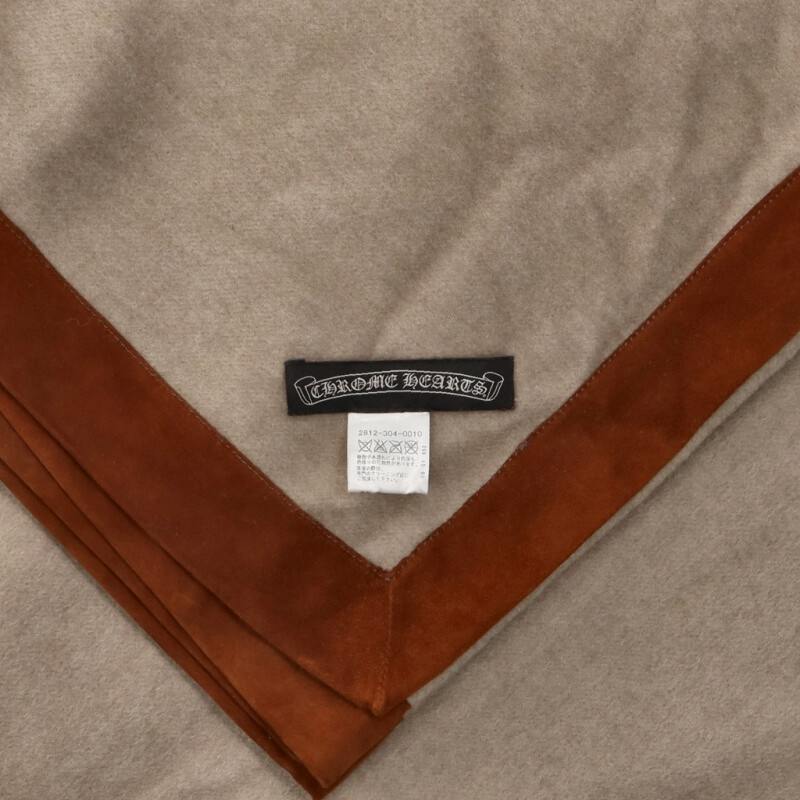 Chrome Hearts CH Plus Leather Patch Wool Cashmere Blanket