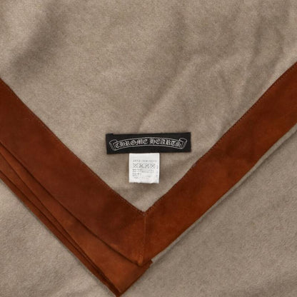 Chrome Hearts CH Plus Leather Patch Wool Cashmere Blanket