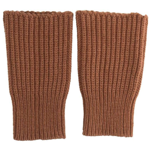 Dries Van Noten Wool arm warmers Brown One Size