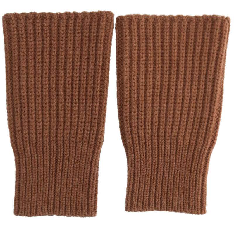 Dries Van Noten Wool arm warmers Brown One Size