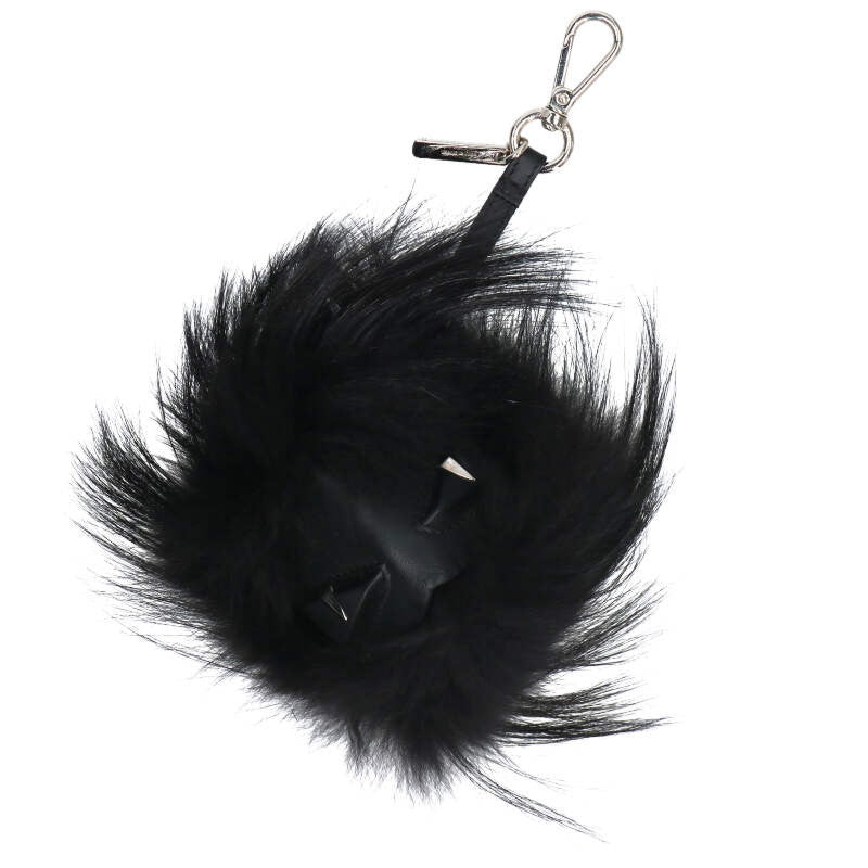 FENDI Bag Bugs Monster Key Holder Black Size ONE SIZE