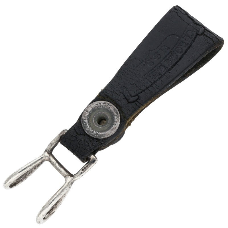 Chrome Hearts Floral Button Leather Loop Black Belt Size ONE SIZE