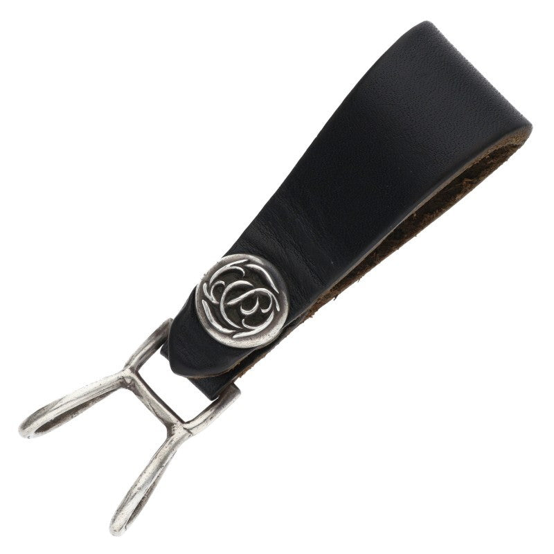 Chrome Hearts Celtic Ball Button Loop Black Belt Size ONE SIZE