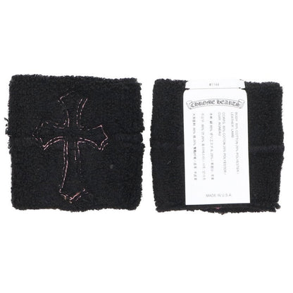 Chrome Hearts Patent Cross Wristband Black x Pink