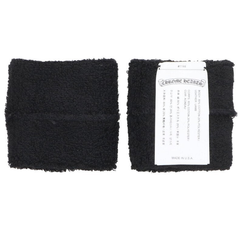 Chrome Hearts Patent Cross Patch Wristband Black x Pink