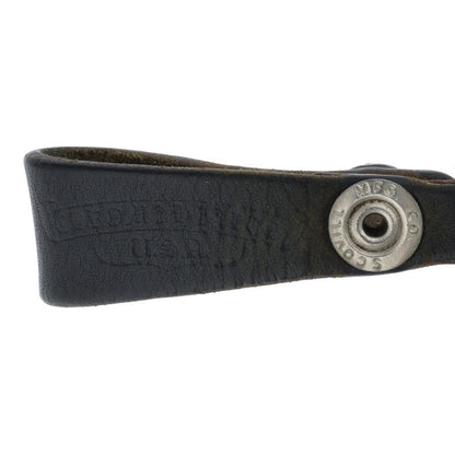 Chrome Hearts Star Leather Belt Loop Black x Silver
