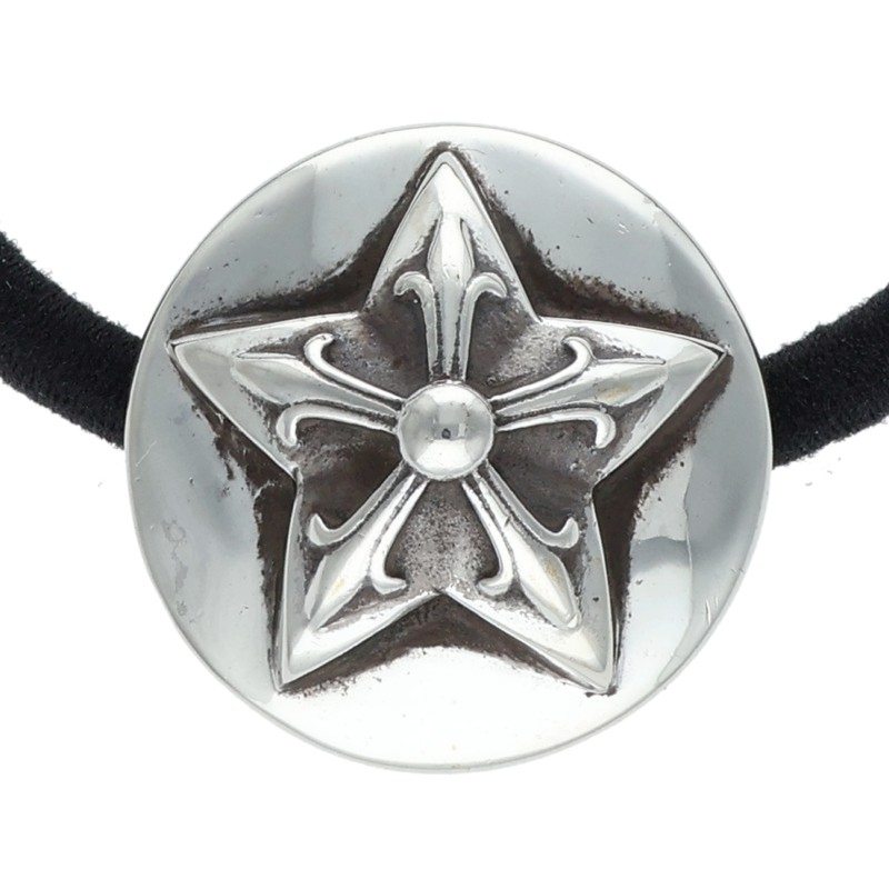 Chrome Hearts Star Button Hairband Silver Concho
