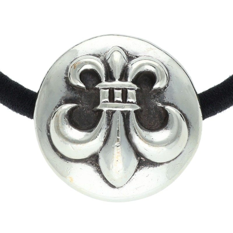 Chrome Hearts Flared button hair tie Silver x Black