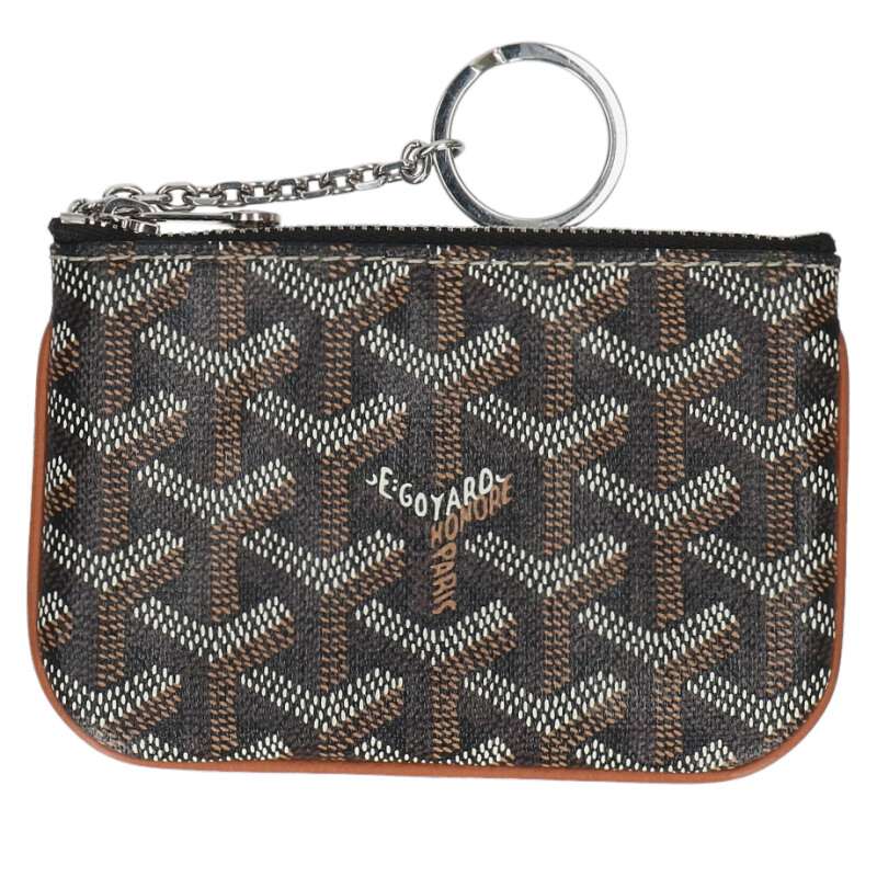 GOYARD Senat Nano PVC Monogram Key Case Brown