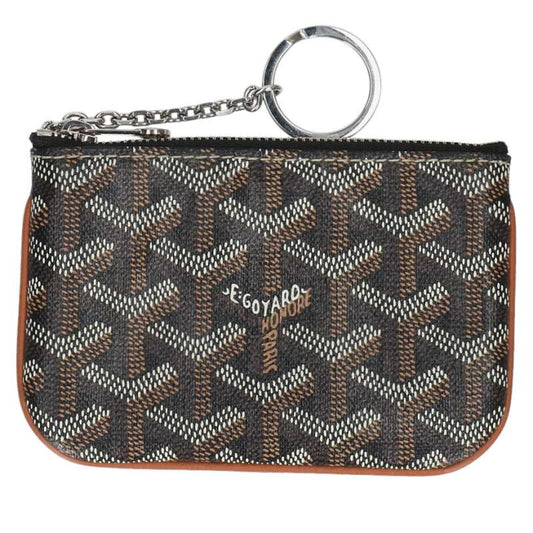 GOYARD Senat Nano PVC Monogram Key Case Brown