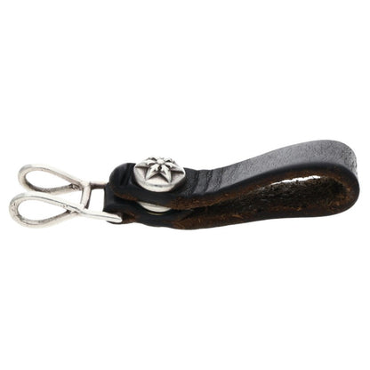 Chrome Hearts Star Leather Belt Loop Black x Silver
