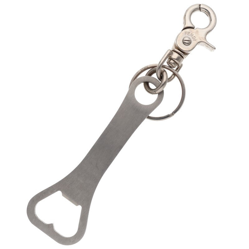 FENDI 7AP062 Bottle Opener Keyring Silver Size ONE SIZE