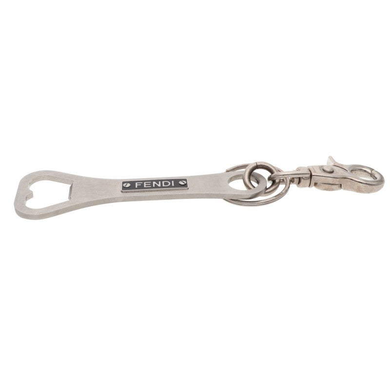FENDI 7AP062 Bottle Opener Keyring Silver Size ONE SIZE