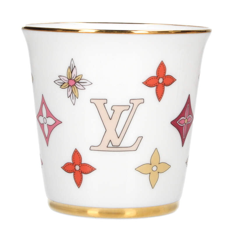 LOUISVUITTON GI0876 Monogram Cups Set of 4 White