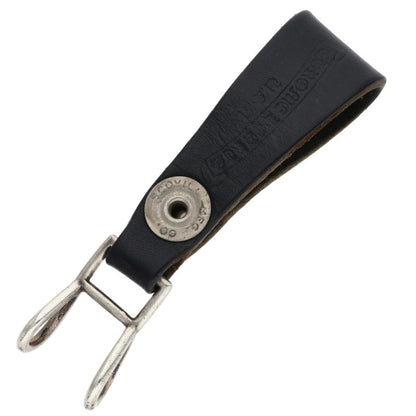 Chrome Hearts Flare Leather Belt Loop Black x Silver