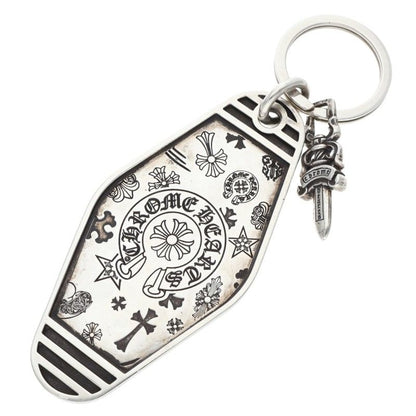 Chrome Hearts LARGE HOTEL KEY Silver Keyring Size ONE SIZE