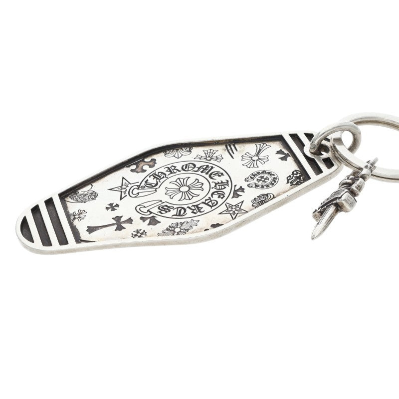 Chrome Hearts LARGE HOTEL KEY Silver Keyring Size ONE SIZE
