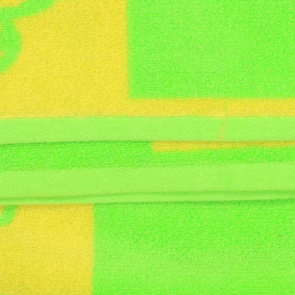 Chrome Hearts Logo All-Over Beach Towel Light Green Yellow