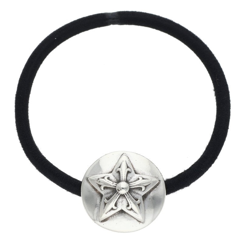 Chrome Hearts Star Button Hair Tie Silver