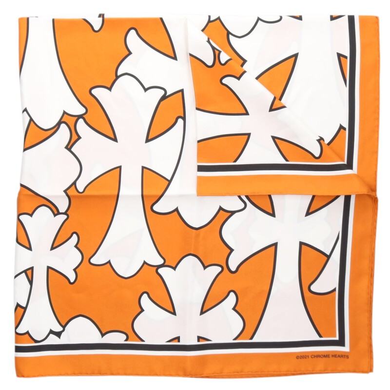 Chrome Hearts CH Cemetery Print Silk Scarf Size ONE SIZE