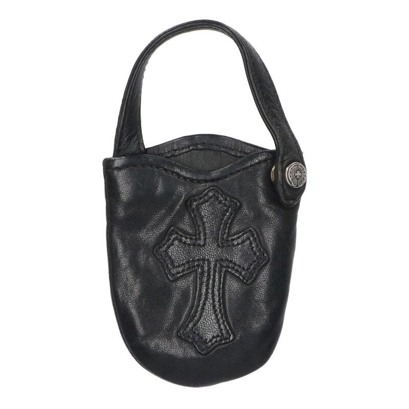 Chrome Hearts Cross Patch Leather Phone Pouch Size ONE SIZE