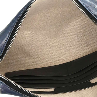 Berluti Rosewood Calligraphy Leather Clutch Size ONE SIZE