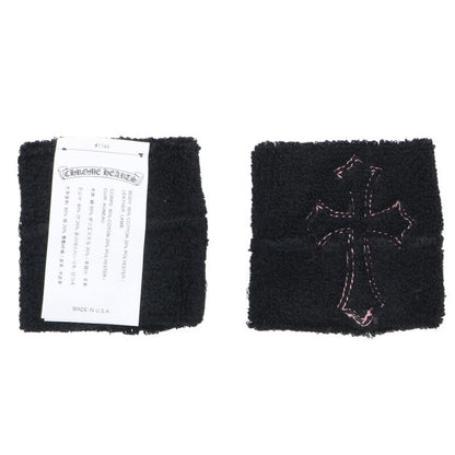 Chrome Hearts Patent fabric patch wristband Black x Pink