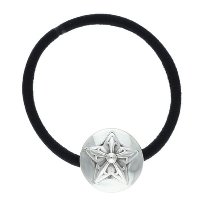 Chrome Hearts Star Button Hair Tie Silver x Black