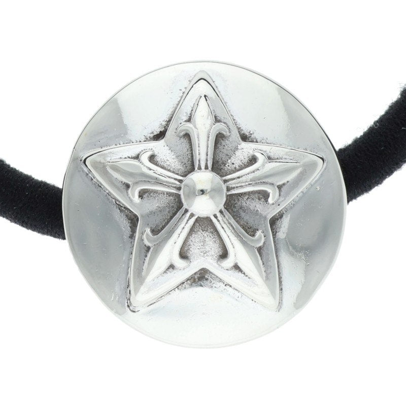 Chrome Hearts Star Button Hair Tie Silver x Black
